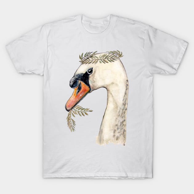 Swan T-Shirt by msmart